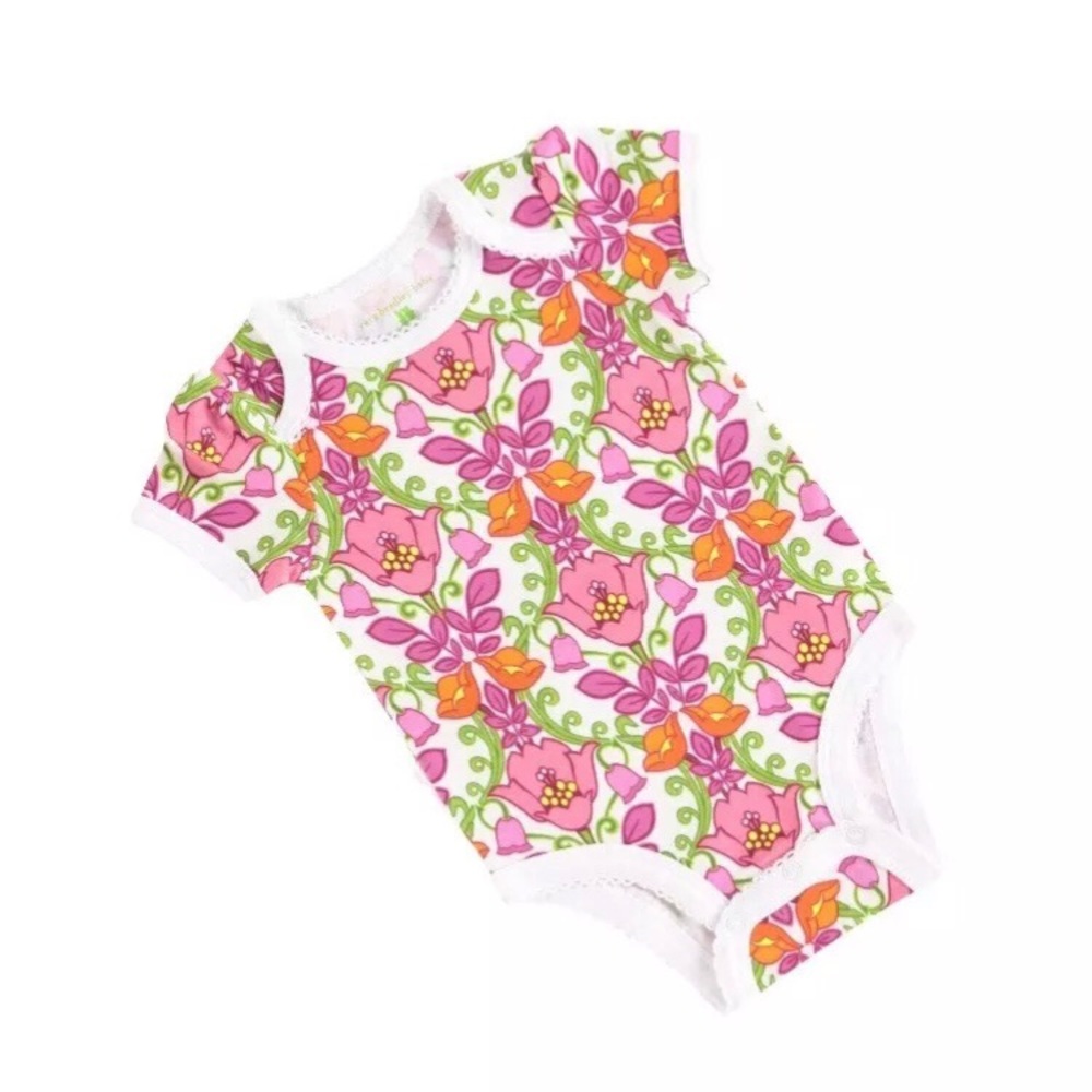 Vera Bradley Infant Baby Girl Ruffle Bodysuit Onesie Lilli Bell 6/9M